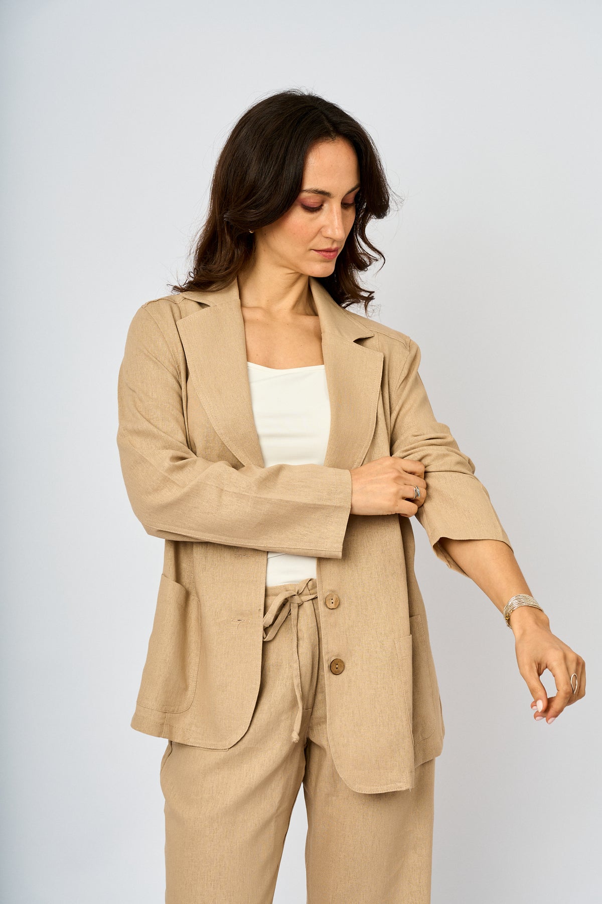 Blazer lino botones