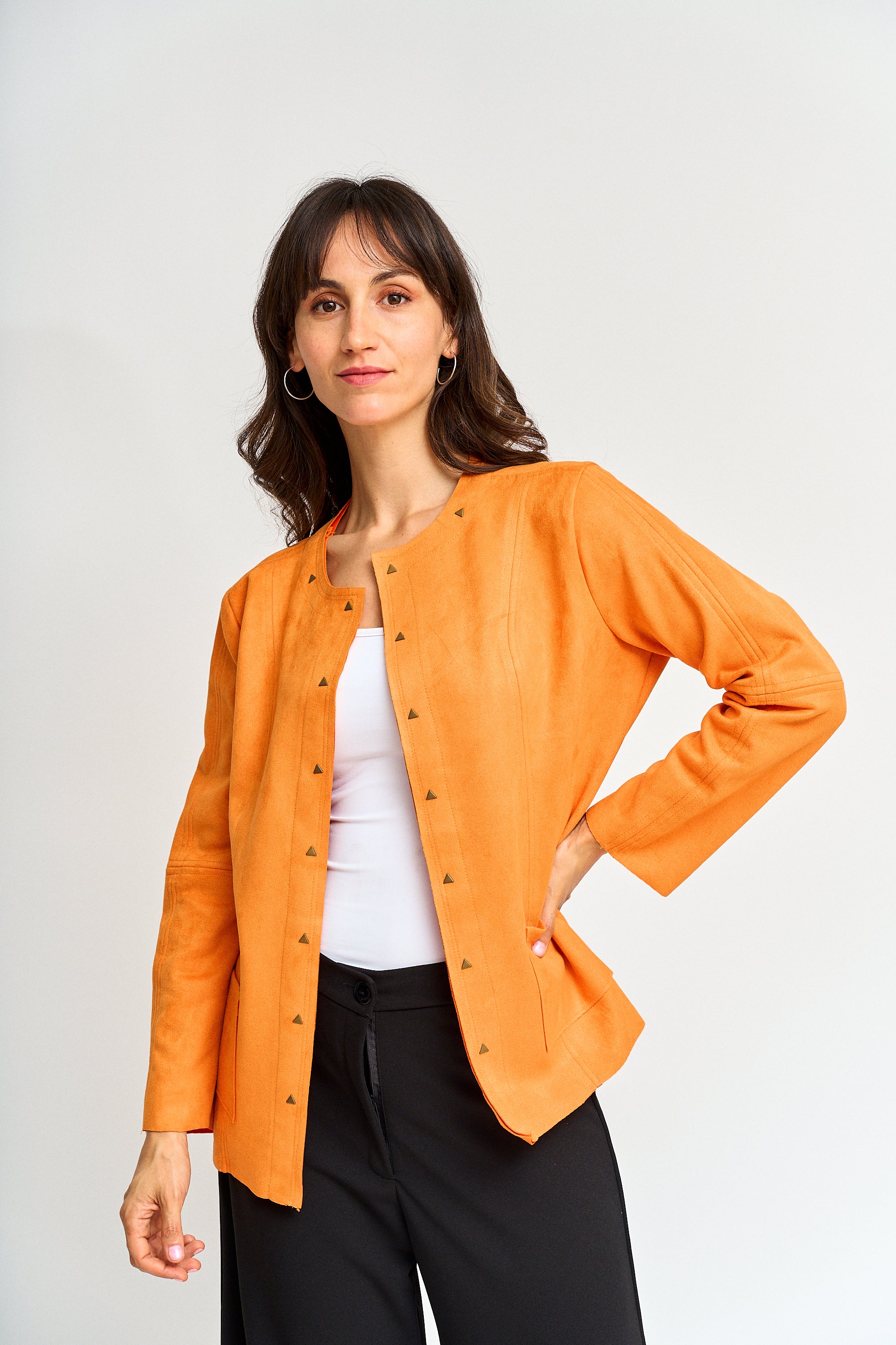 Chaqueta corta gamuza