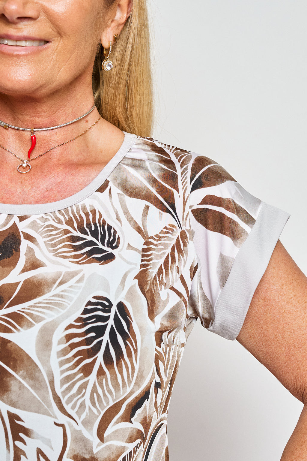 Polera bi color manga reglan