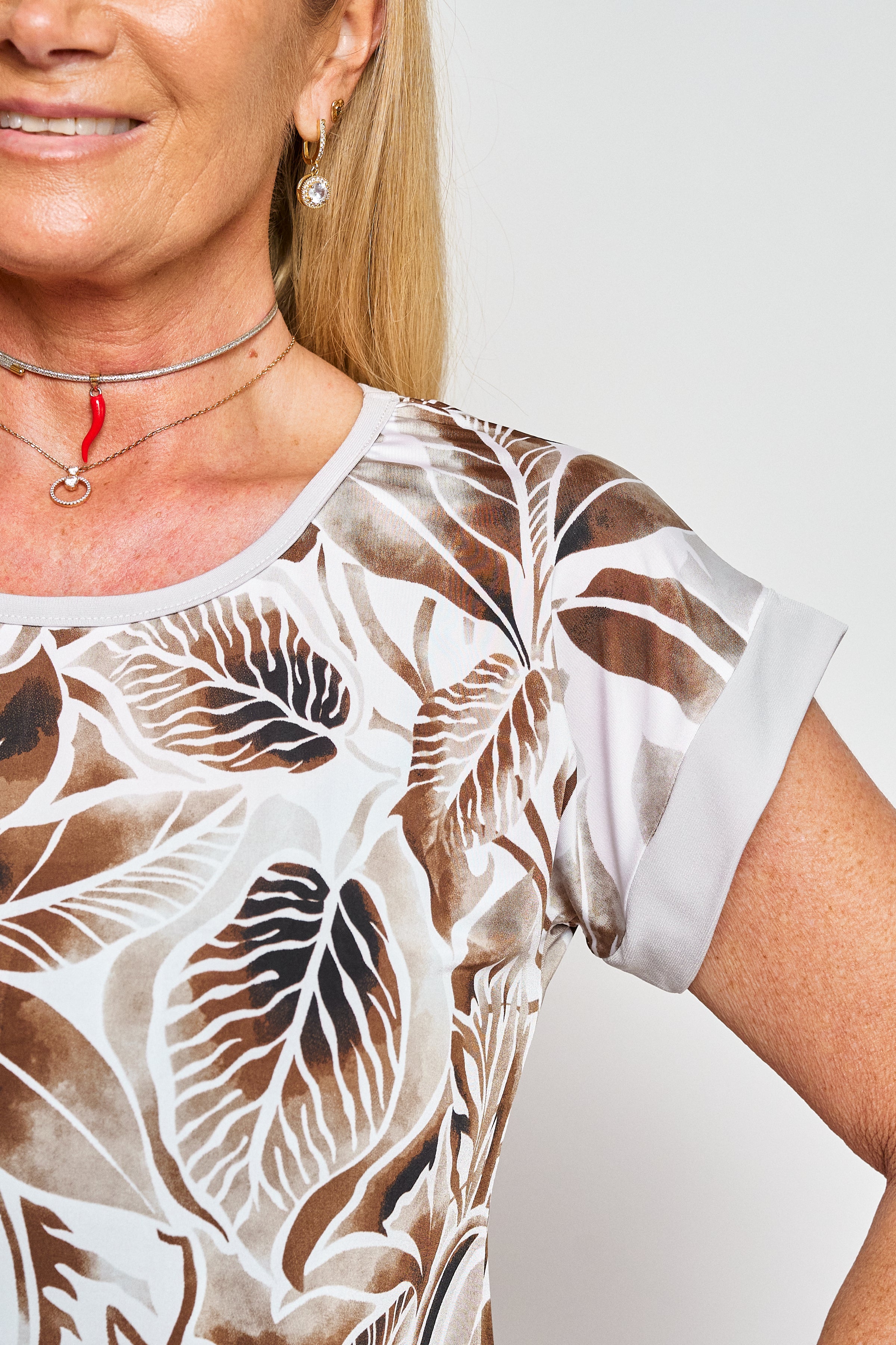 Polera bi color manga reglan