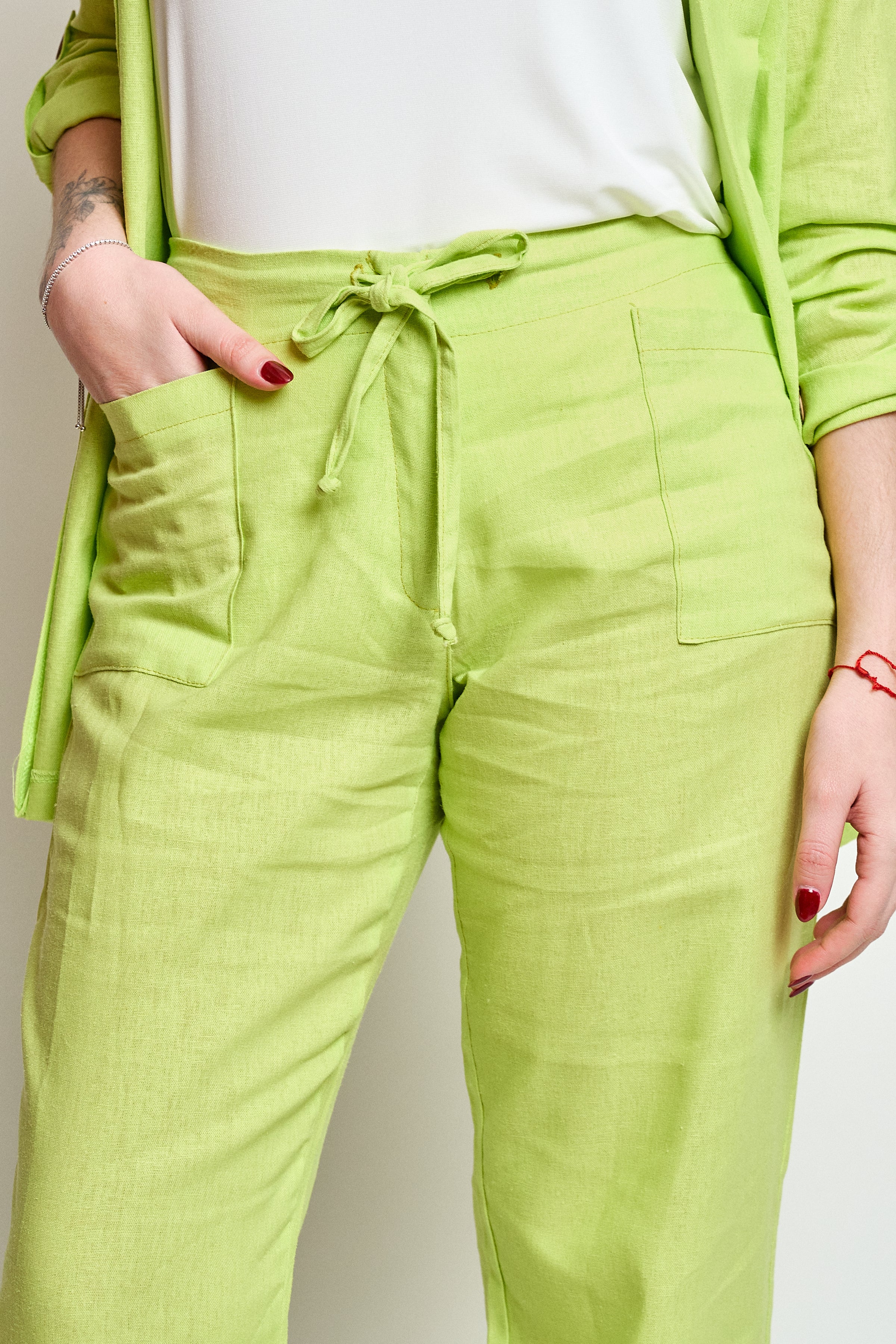 Pantalon Lino Bolsillo y cierre