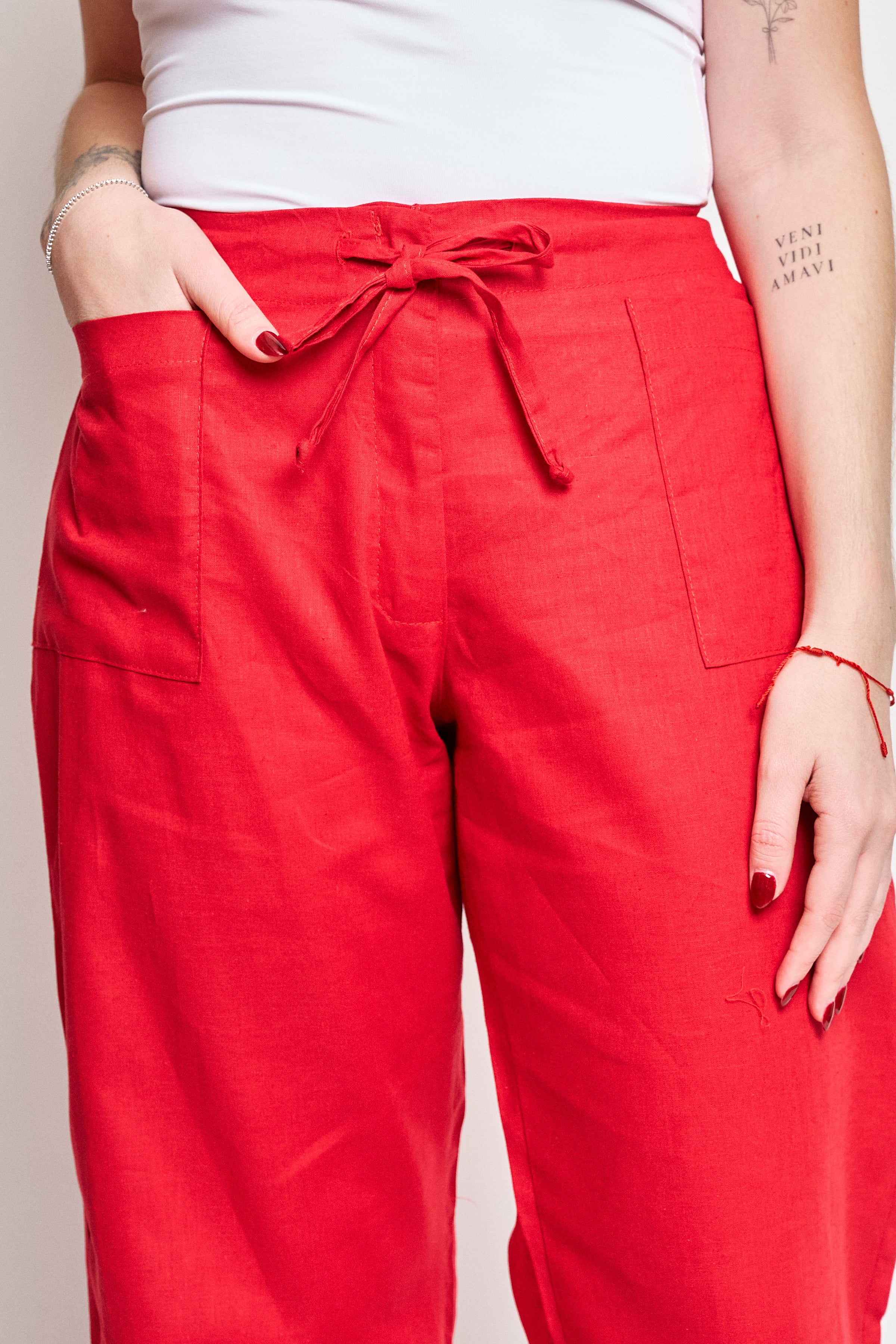 Pantalon Lino Bolsillo y cierre