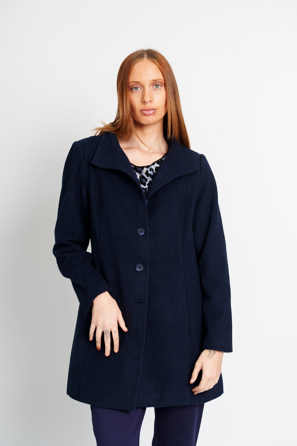 Abrigo boton Alto 3/4