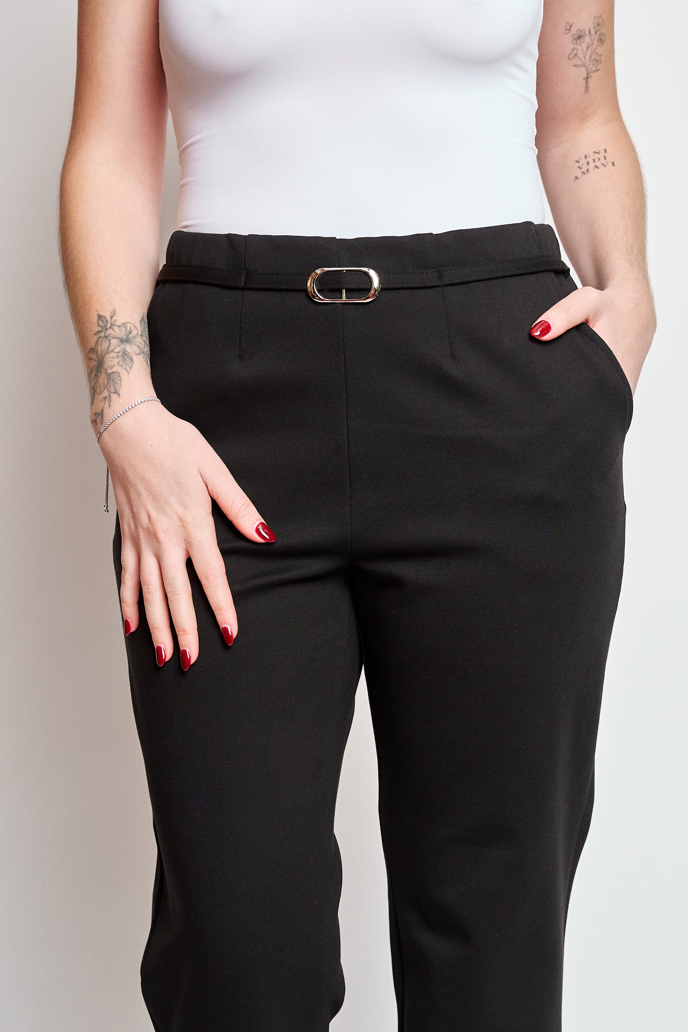 Pantalon cintura hebilla