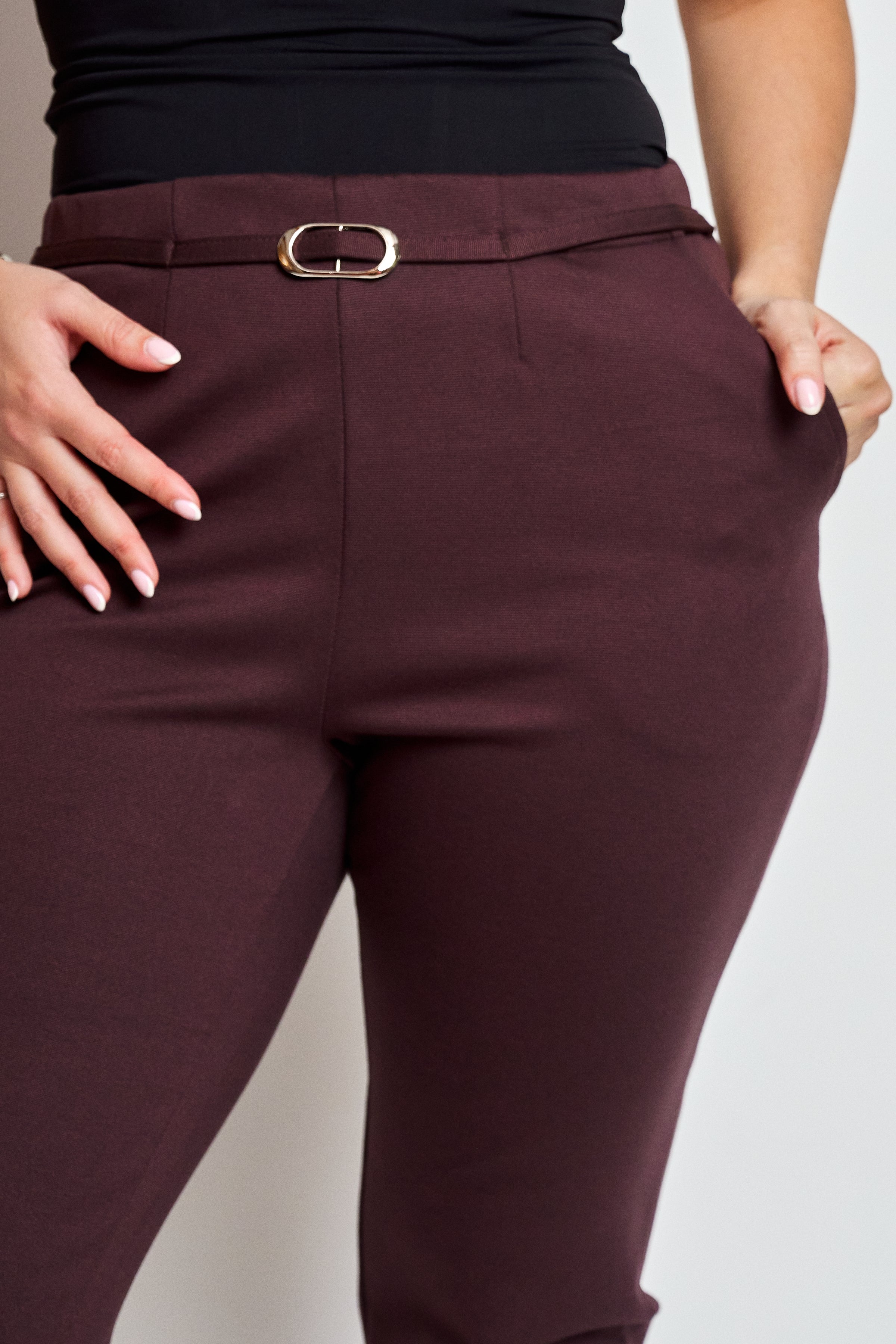 Pantalon cintura hebilla