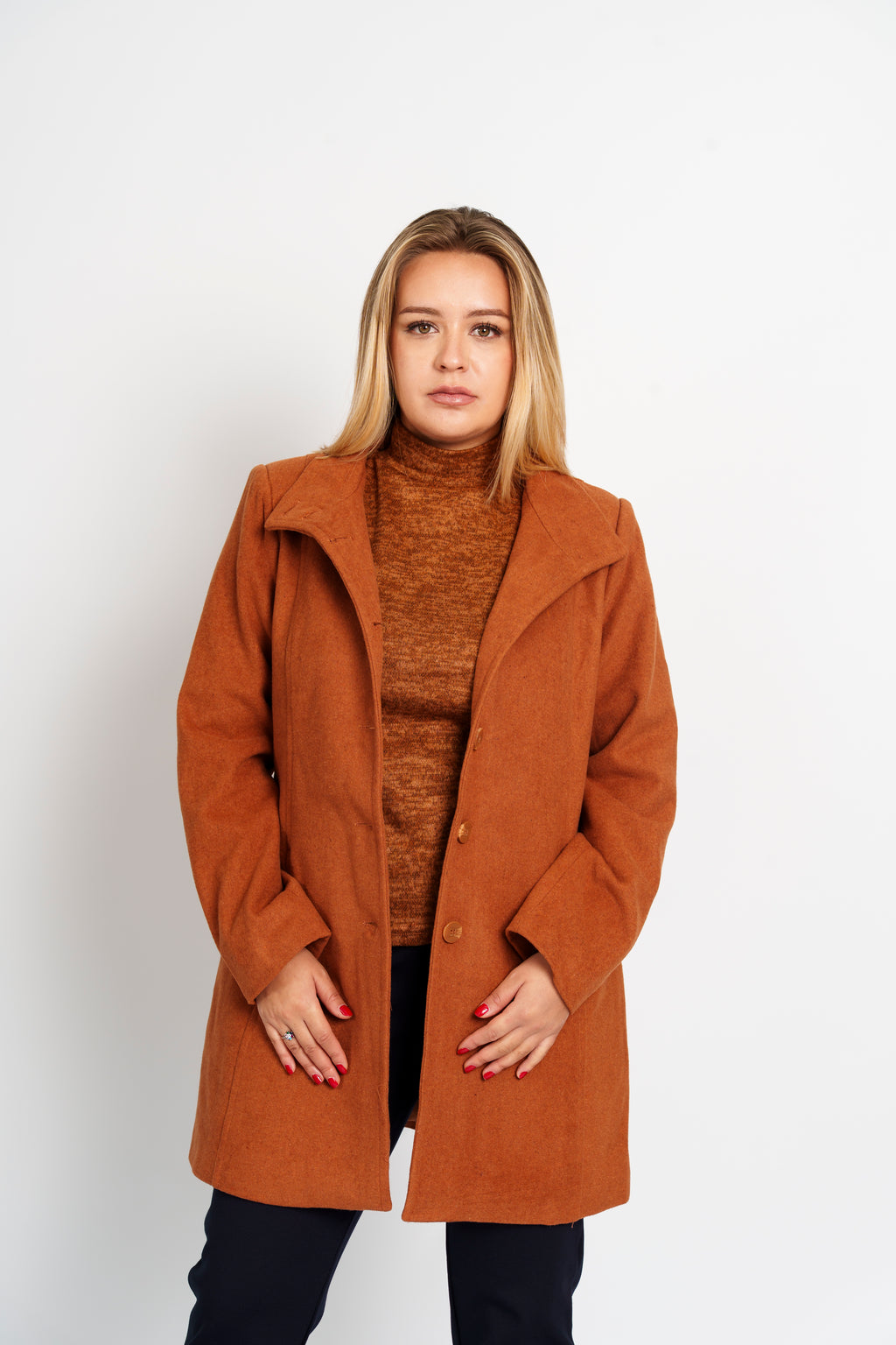 Abrigo boton Alto 3/4