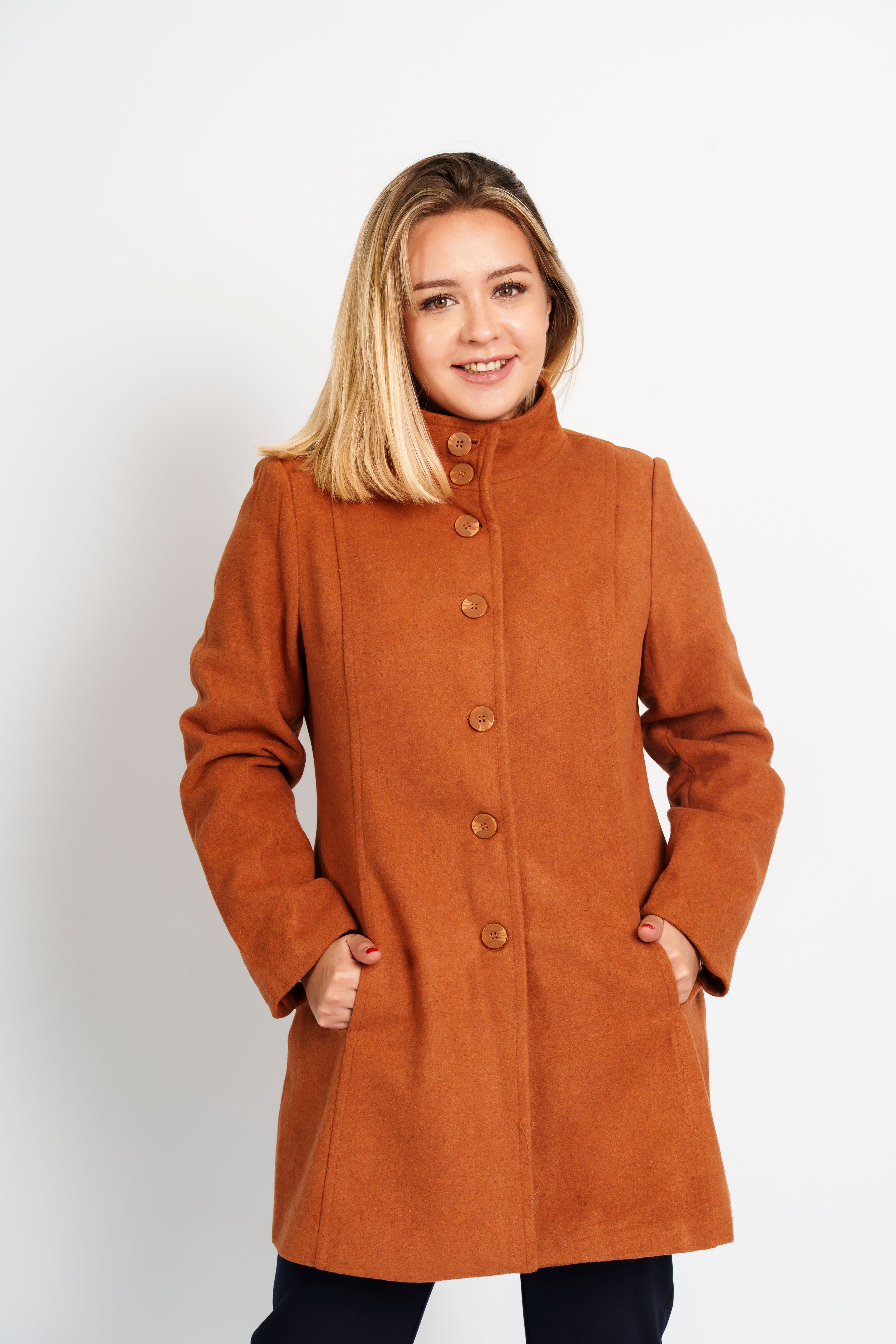 Abrigo boton Alto 3/4