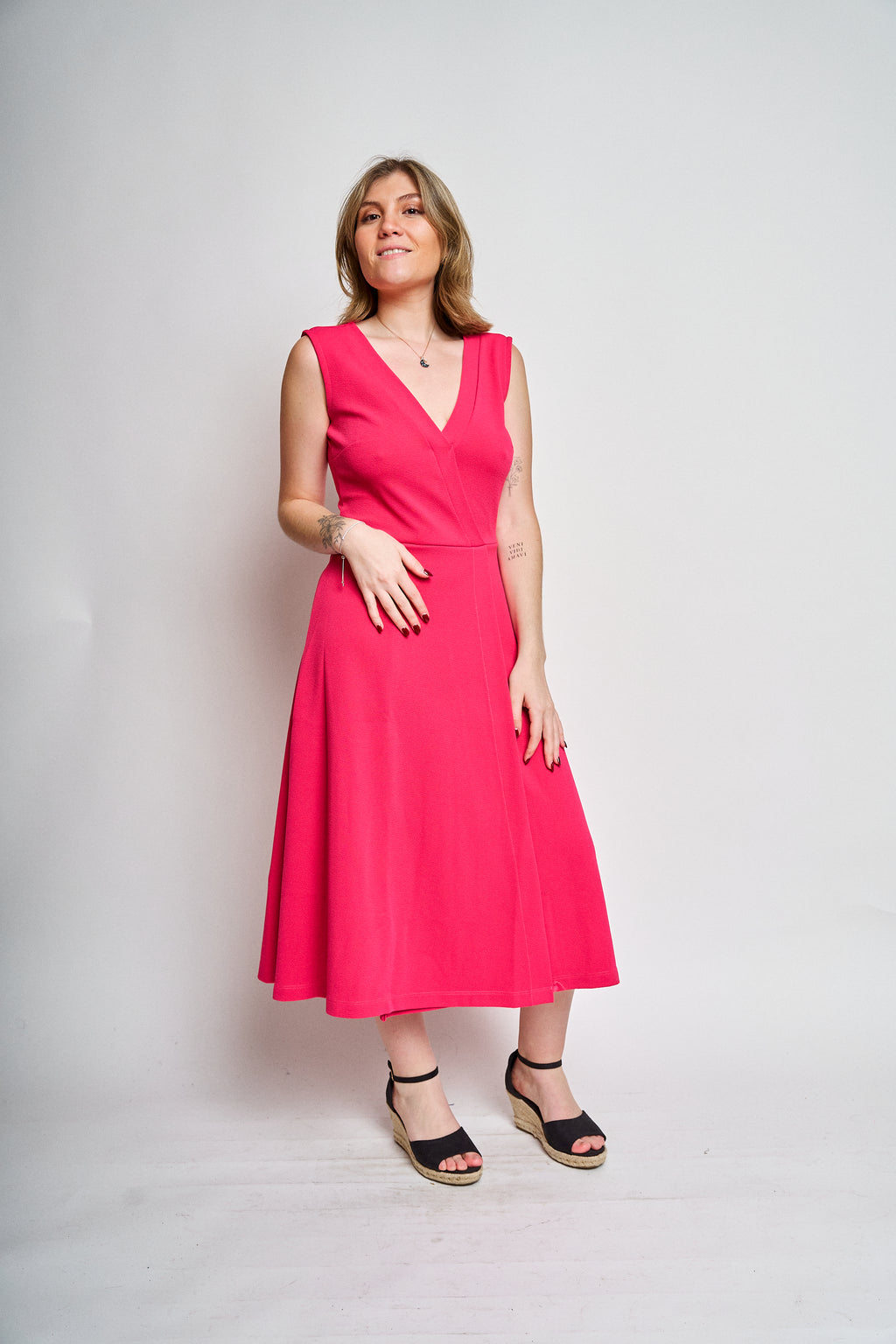 Vestido Sofia cruzado largo