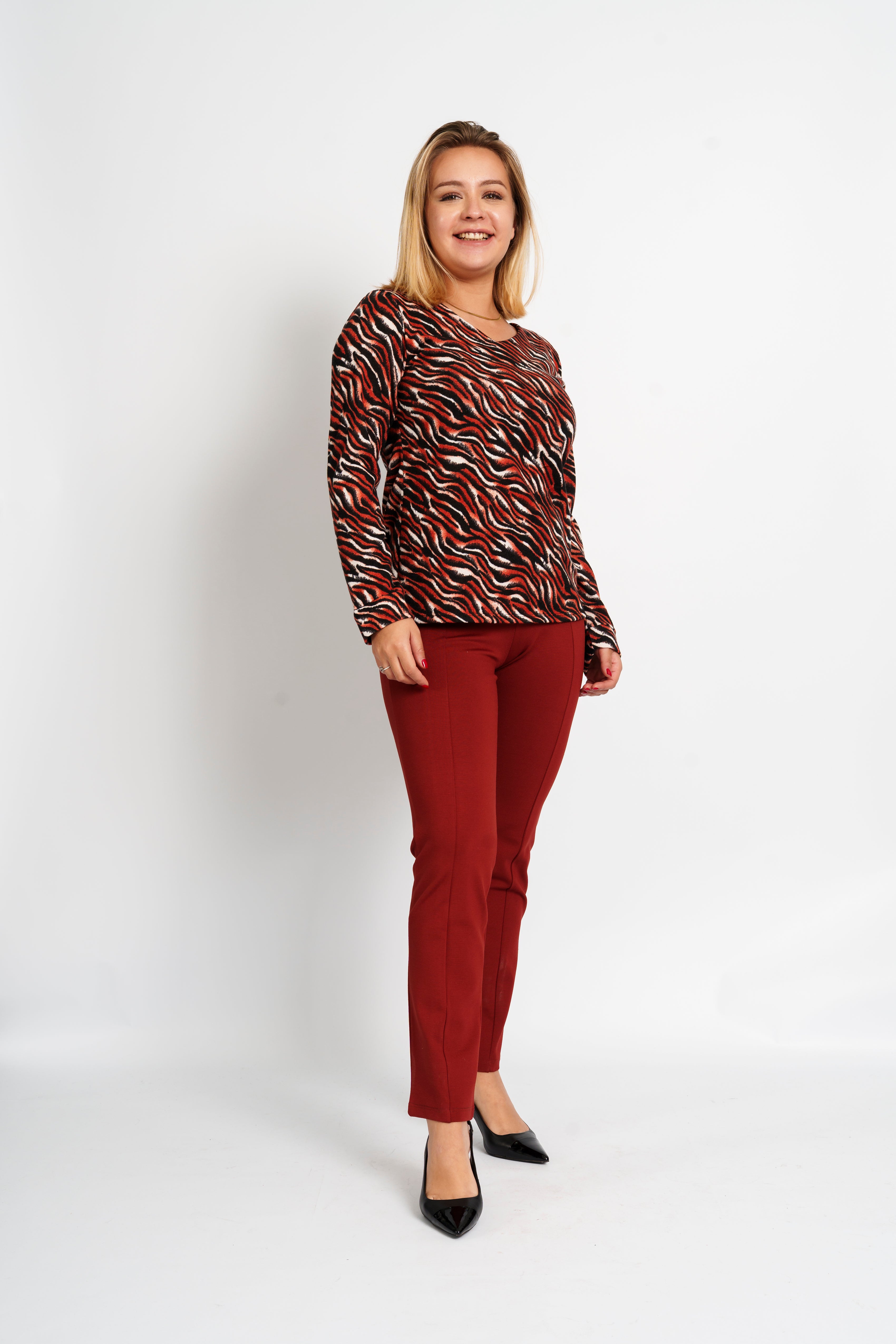 Polera lanilla cuello V