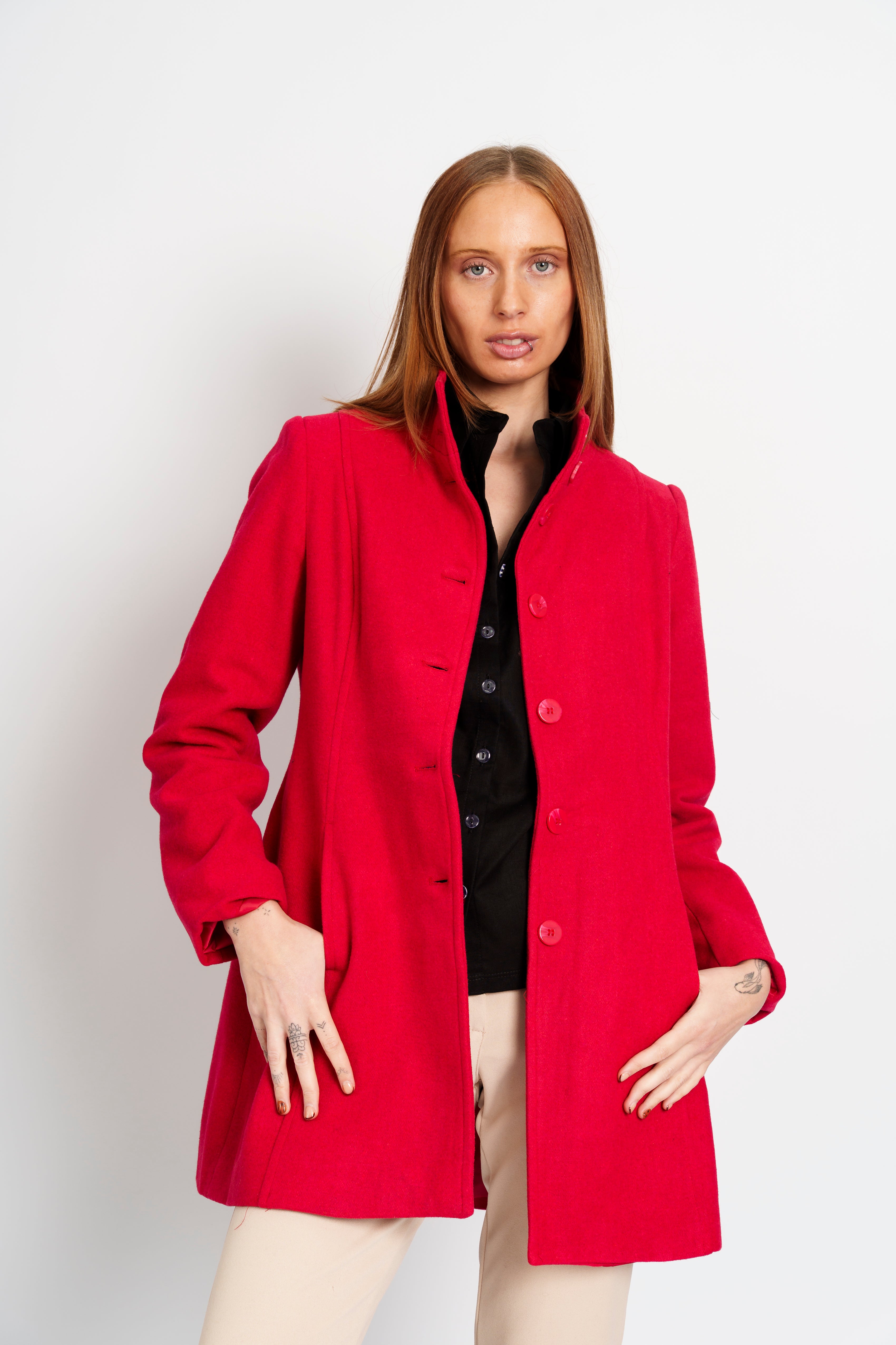 Abrigo boton Alto 3/4