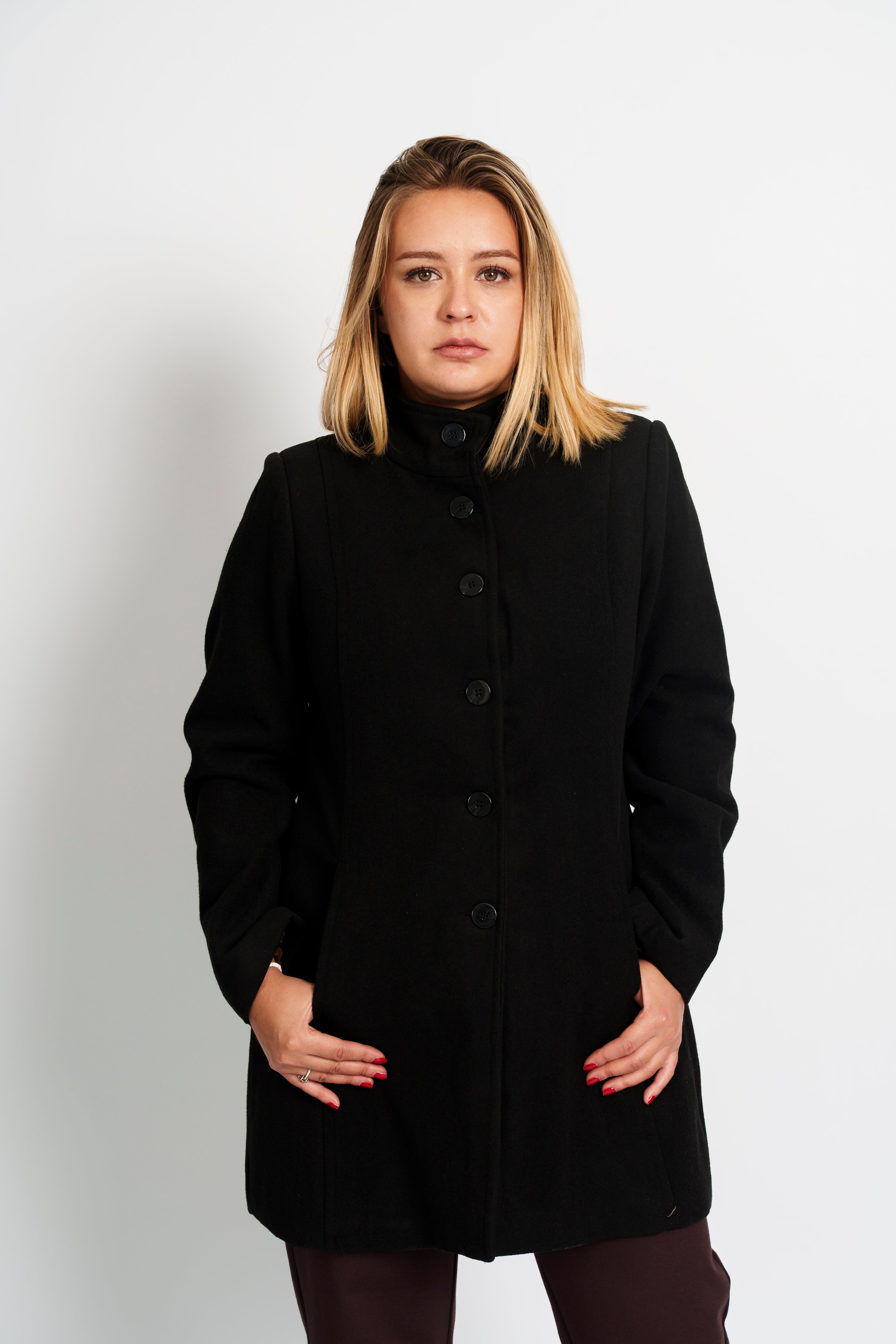 Abrigo boton Alto 3/4