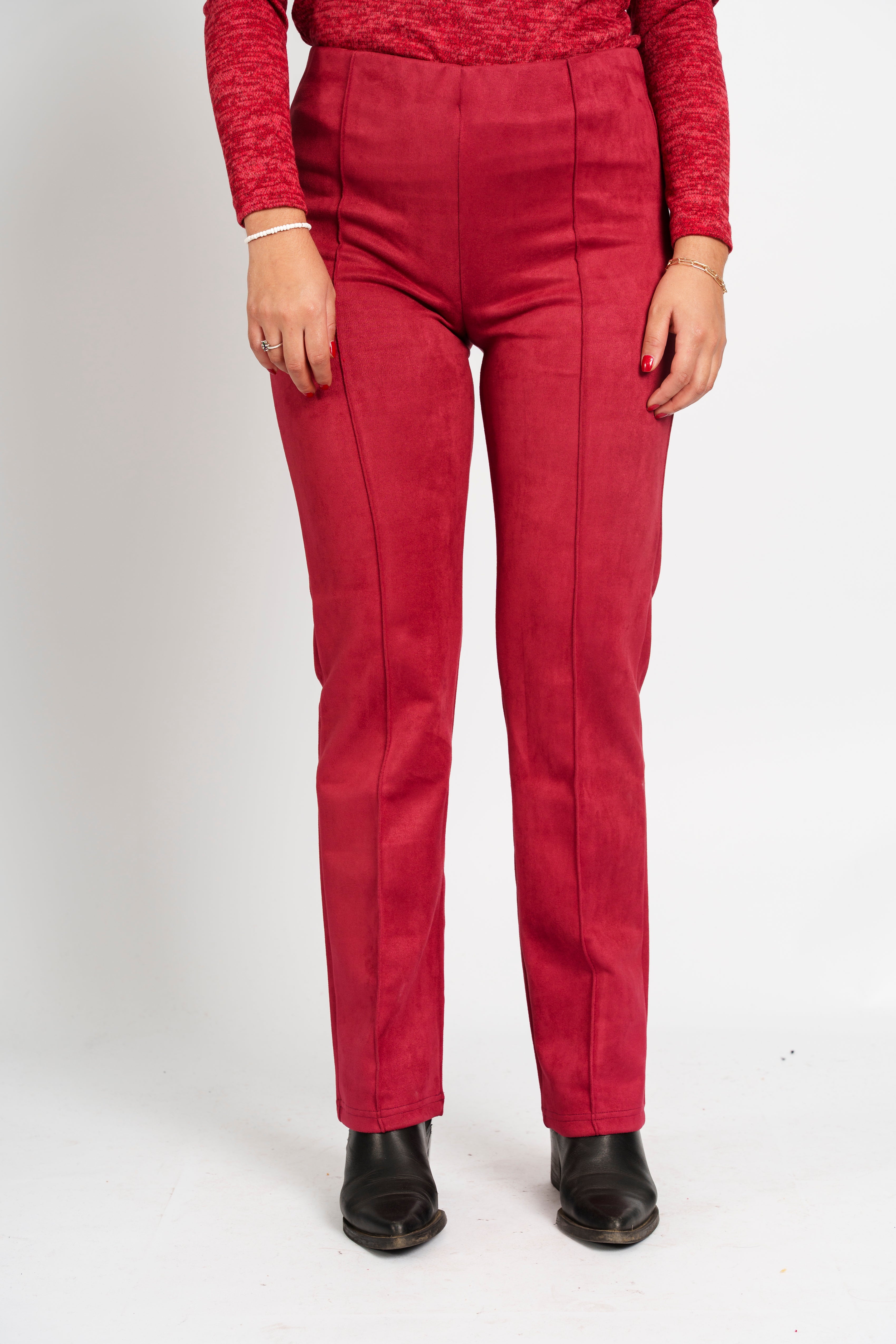 Pantalon suede vespunte