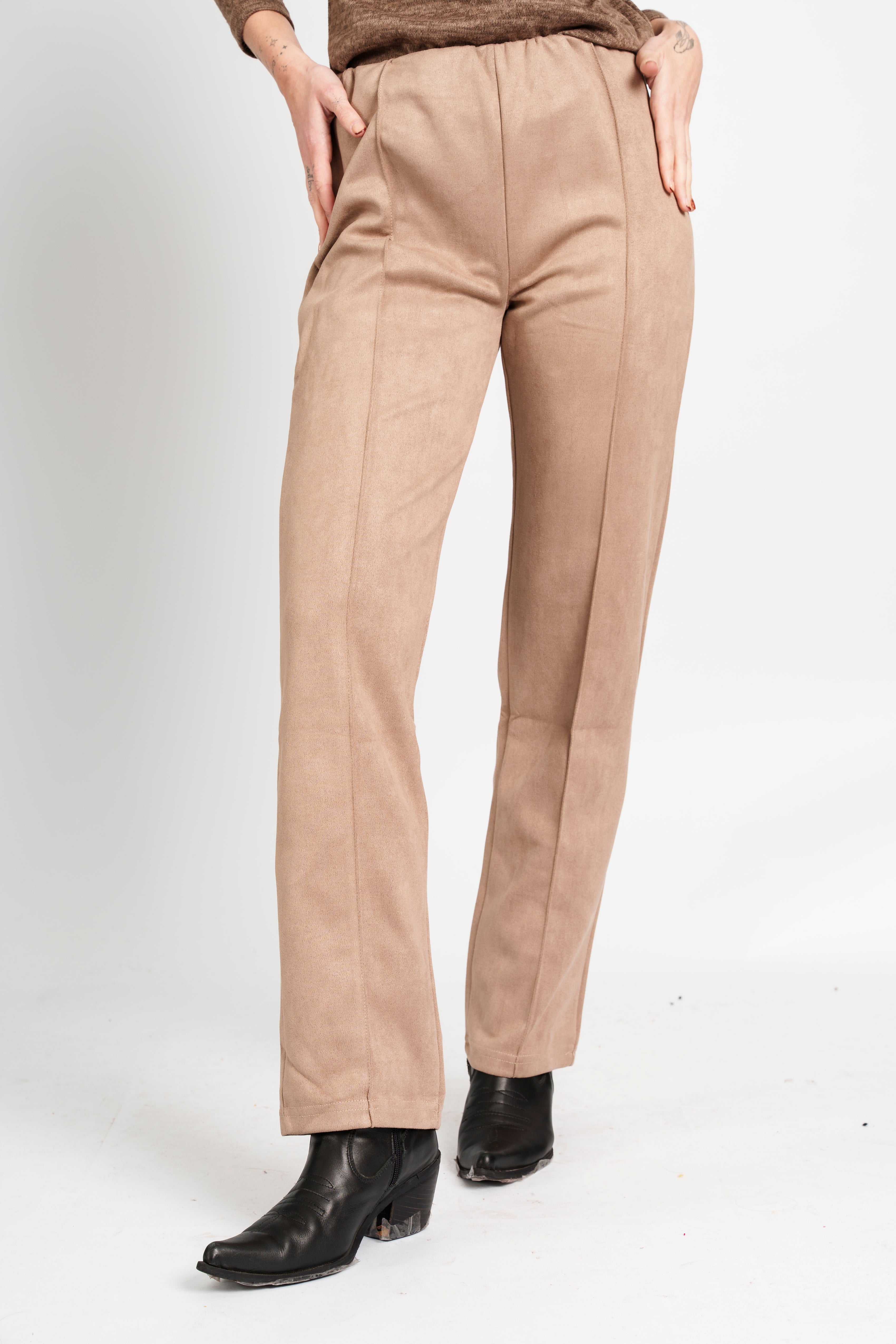 Pantalon suede vespunte