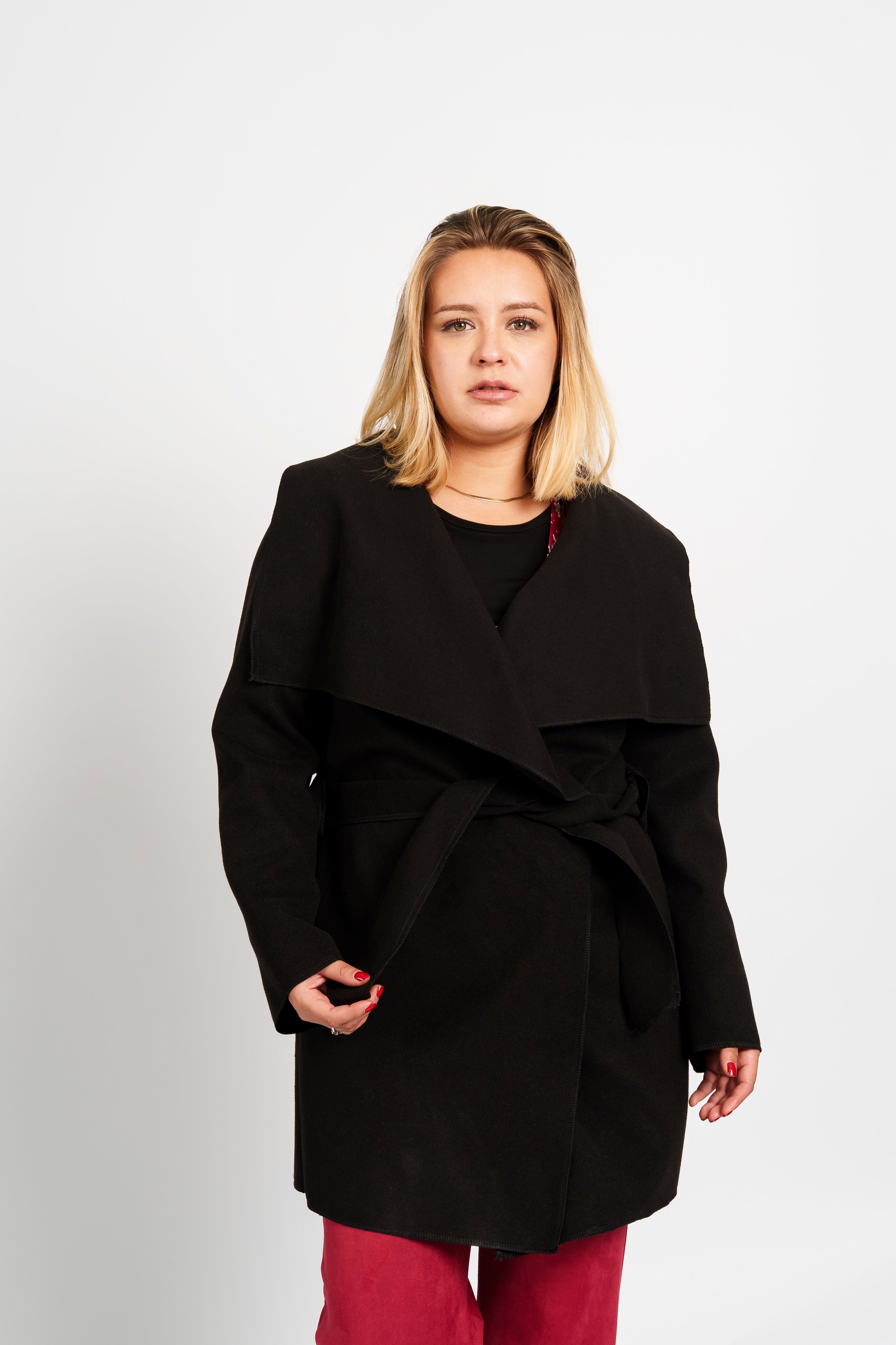 Abrigo paño cruzado