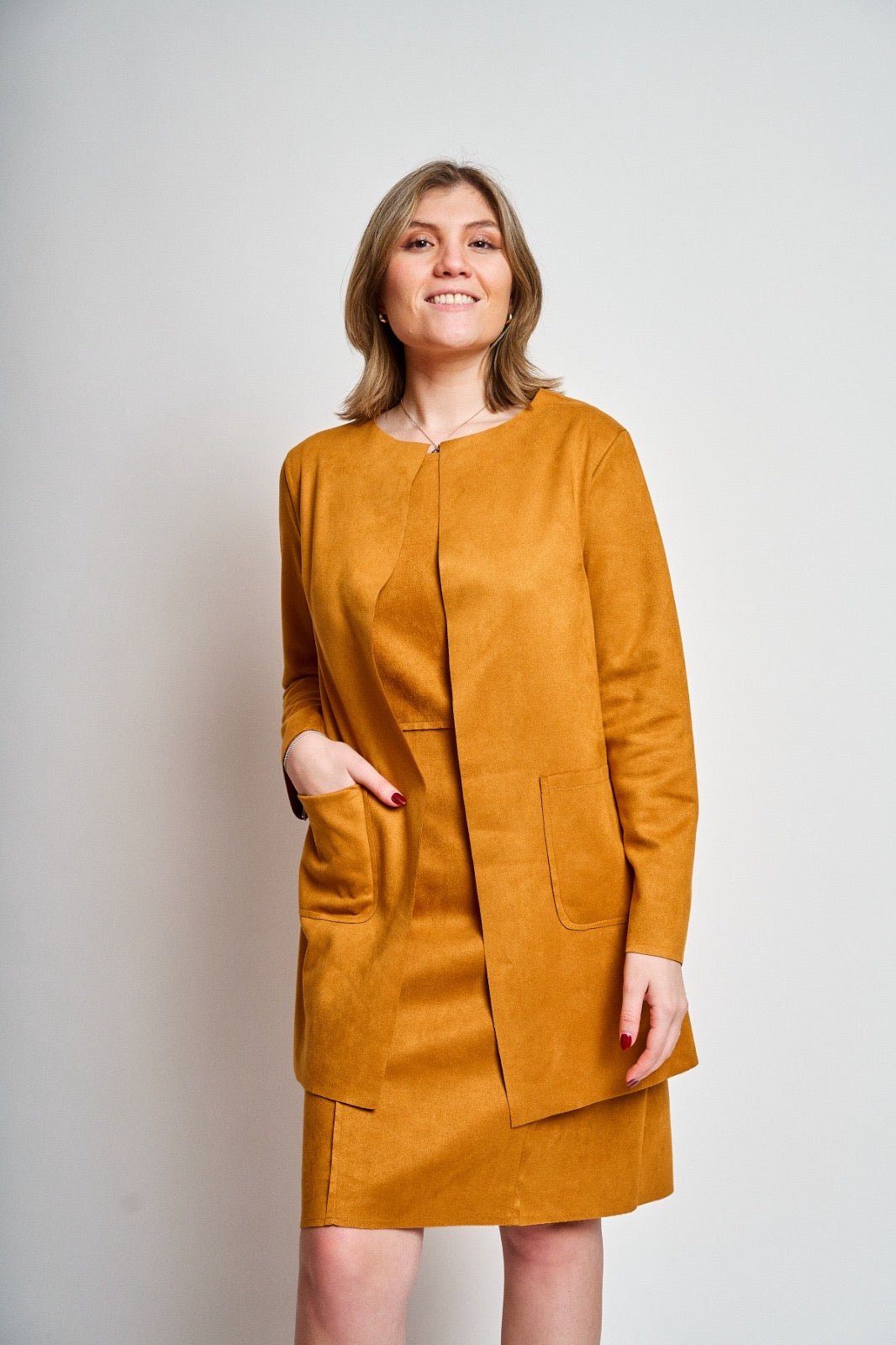 Chaqueta gamuza rústica