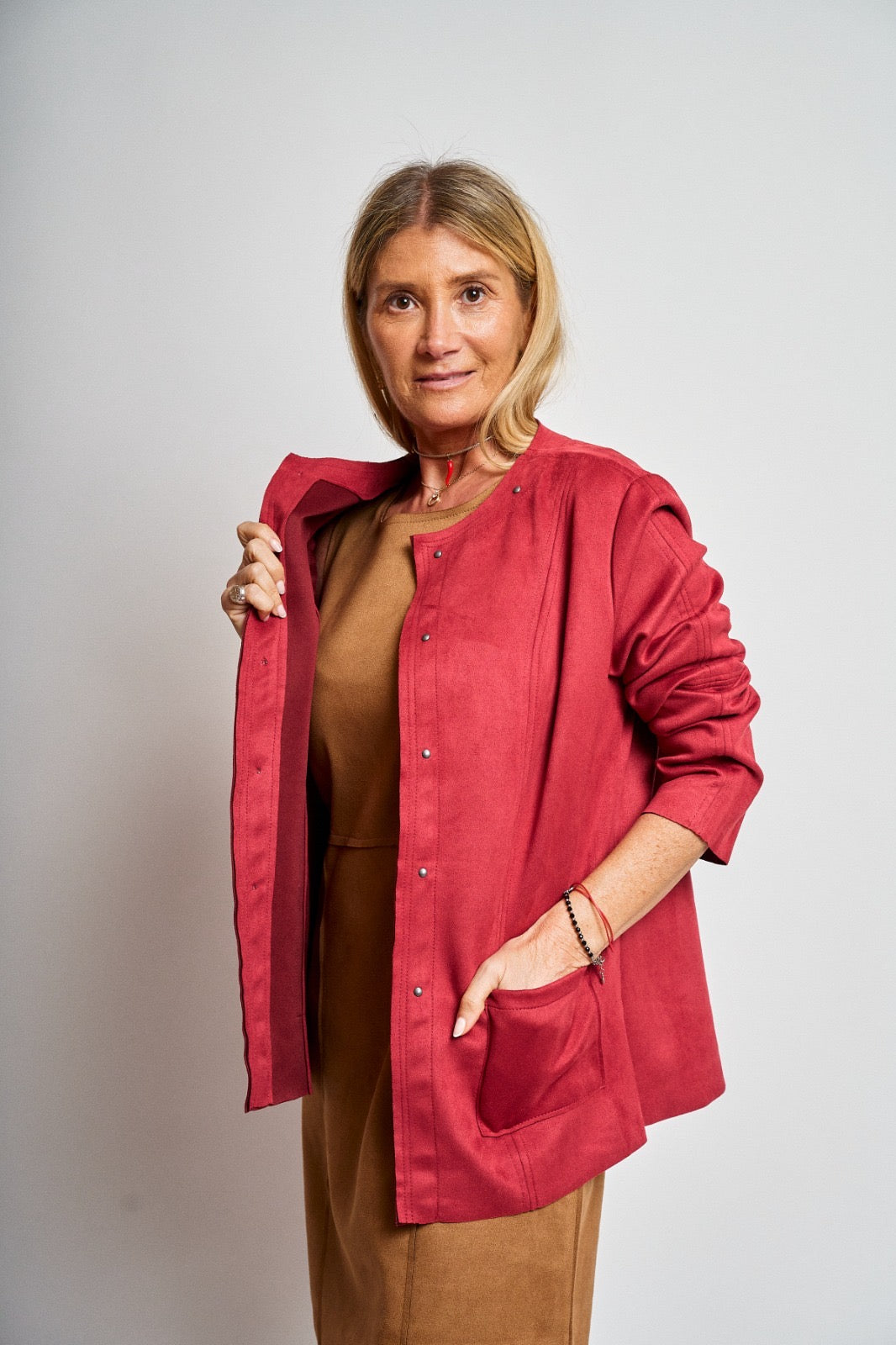 Chaqueta corta gamuza